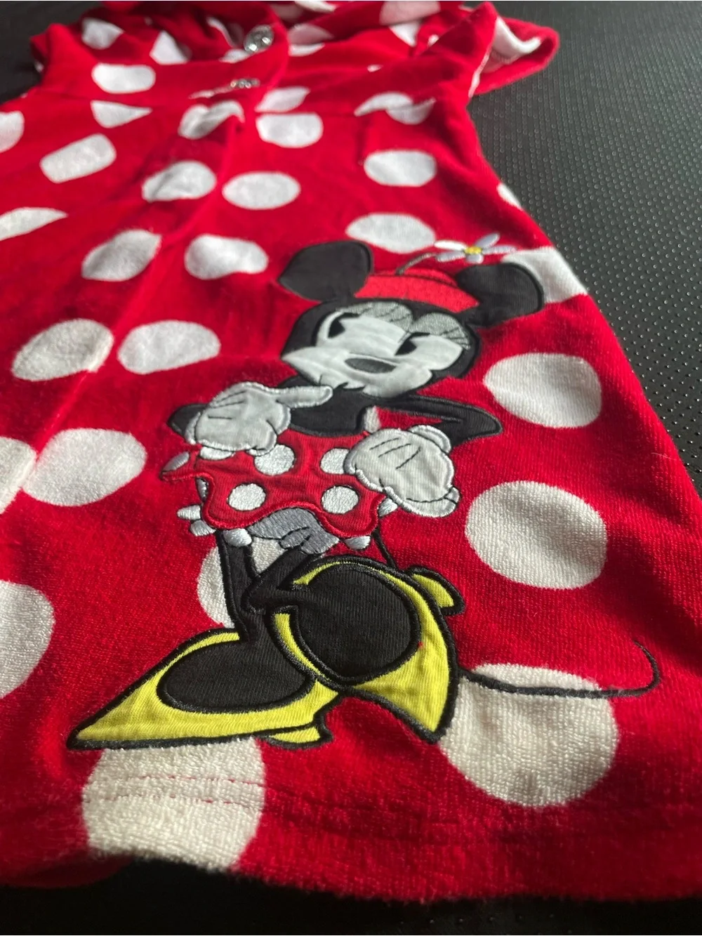Disney Red and White Polka Dot Minnie Hooded Dress